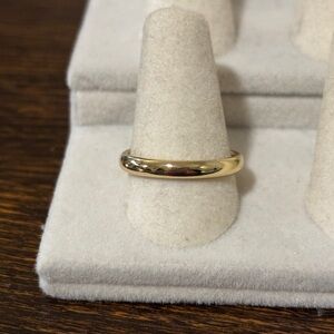 Gold Tone Simple Stacker Ring/ Band